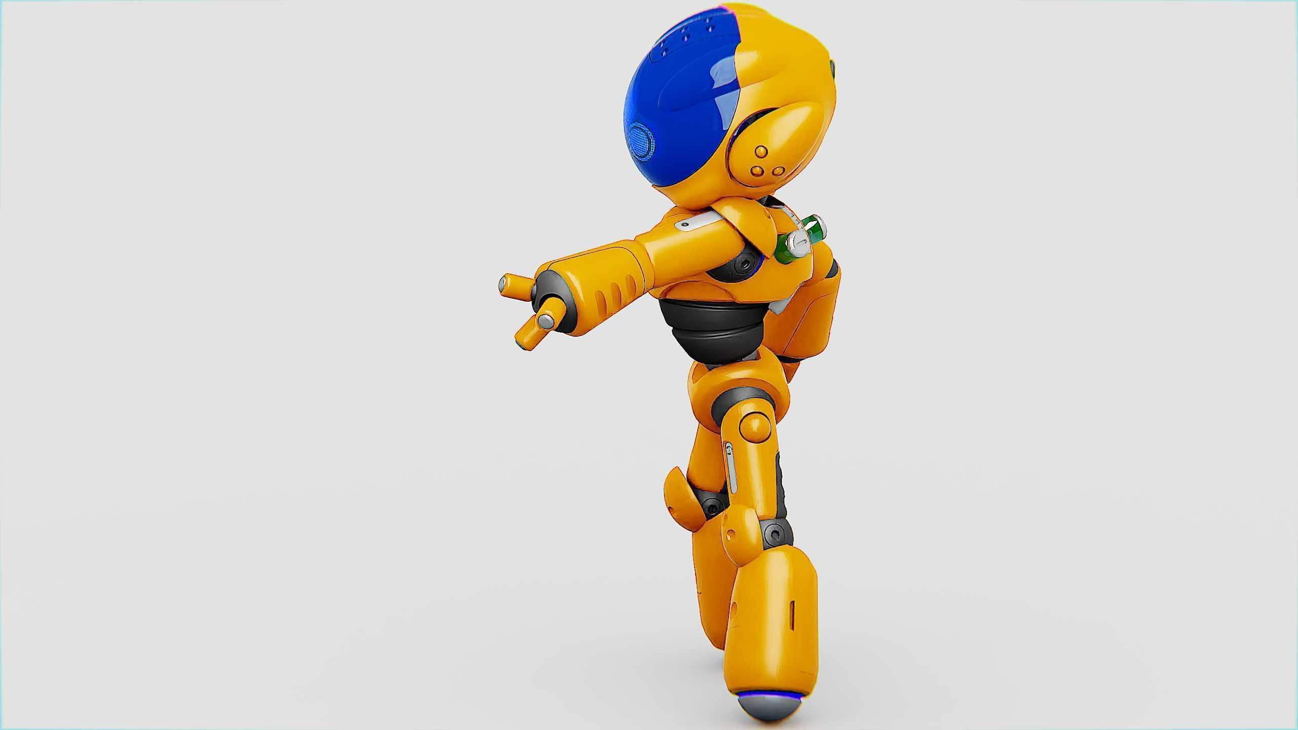 UTILITY BOT LORA Rigged for Unreal Engine - Unity - MIXAMO  3D model_5