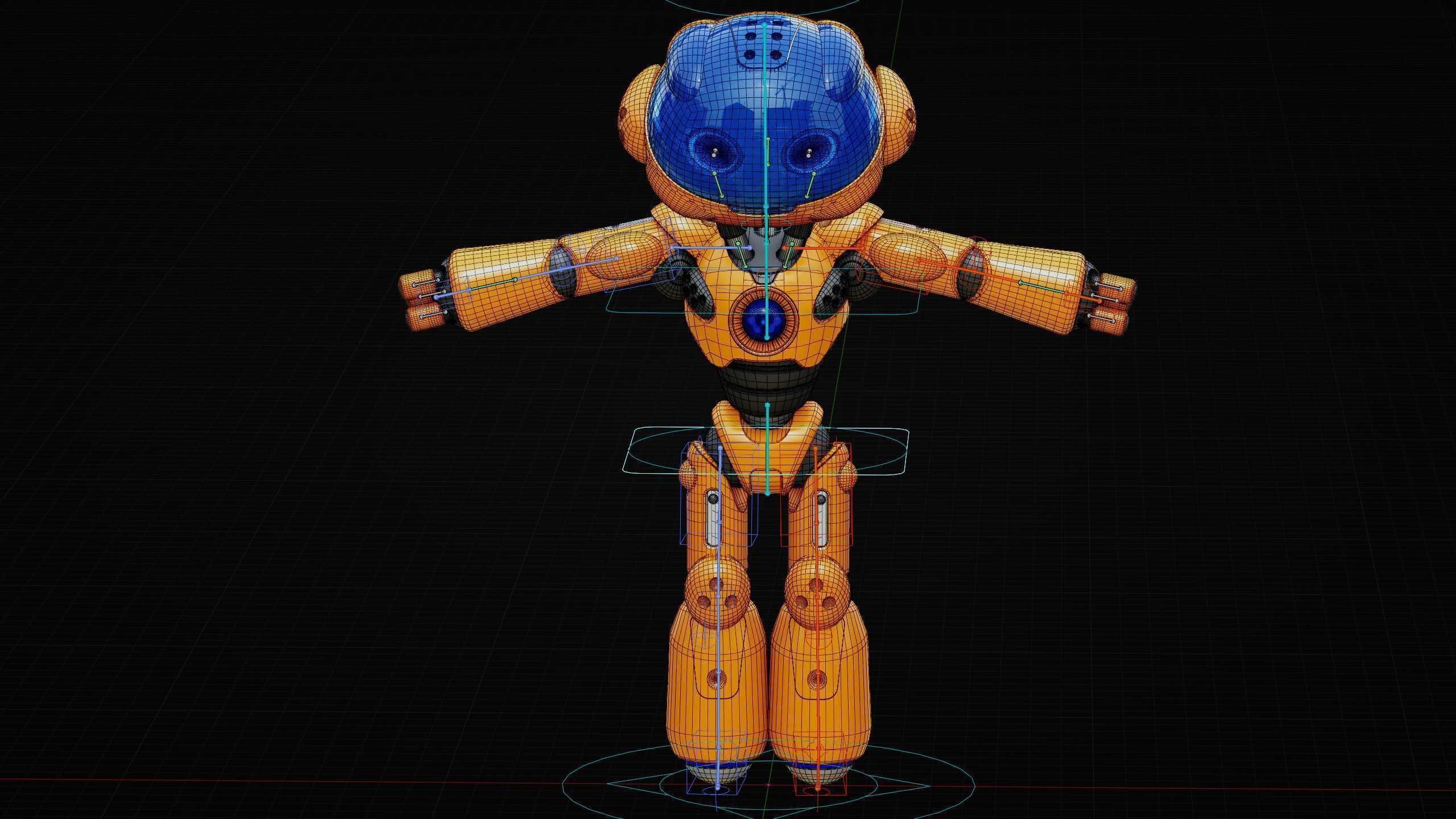 UTILITY BOT LORA Rigged for Unreal Engine - Unity - MIXAMO  3D model_39