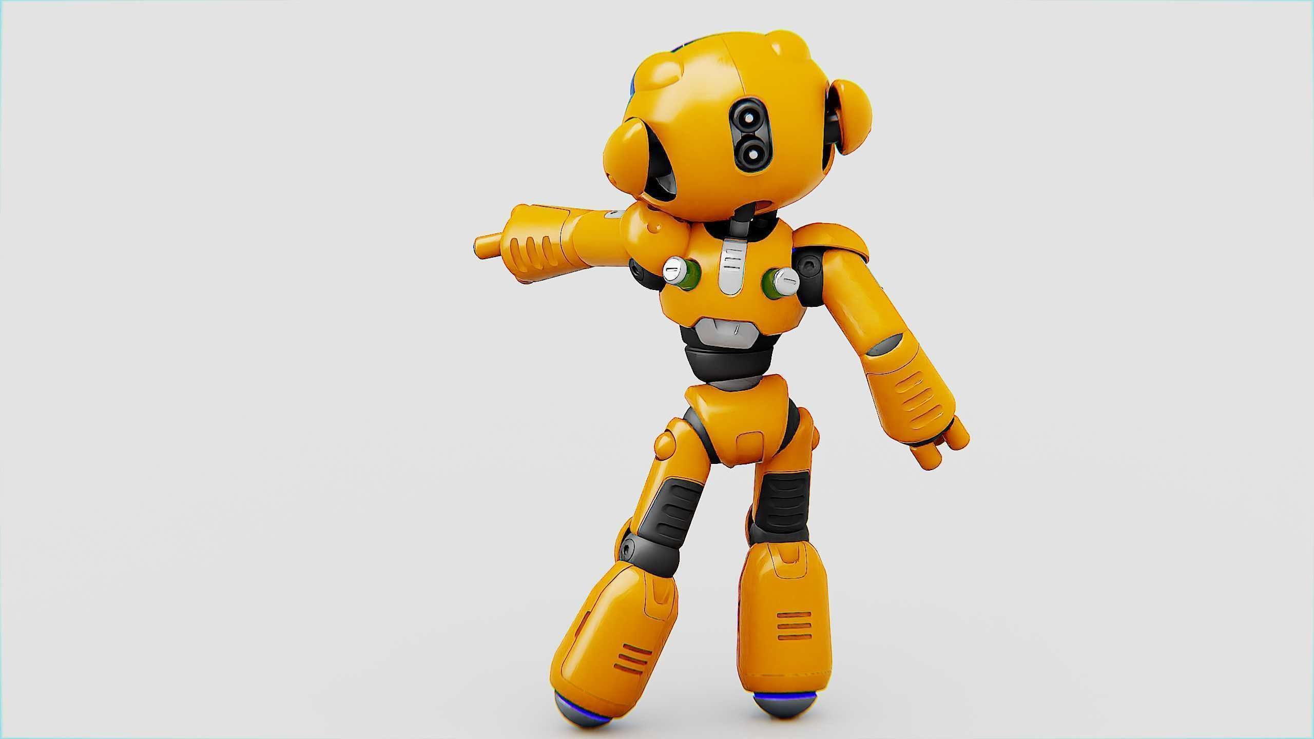 UTILITY BOT LORA Rigged for Unreal Engine - Unity - MIXAMO  3D model_10