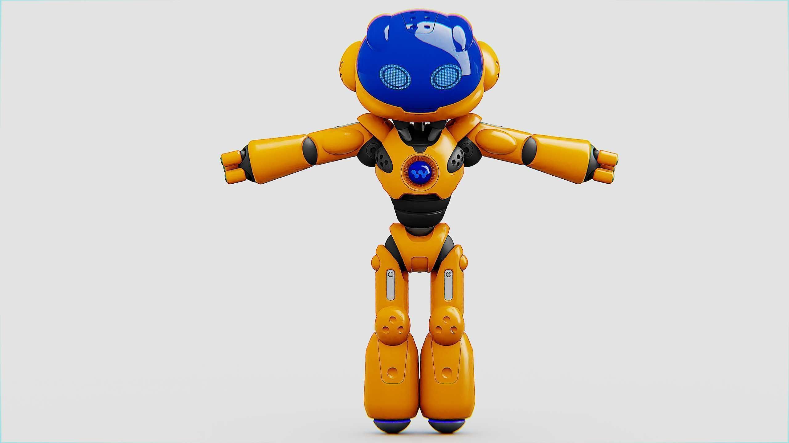 UTILITY BOT LORA Rigged for Unreal Engine - Unity - MIXAMO  3D model_30