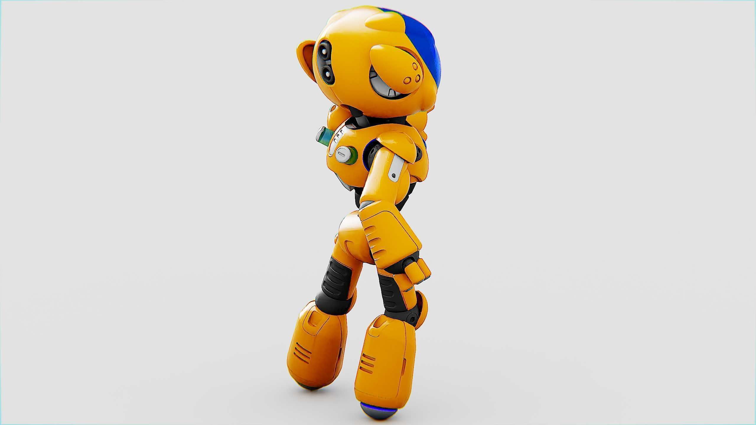 UTILITY BOT LORA Rigged for Unreal Engine - Unity - MIXAMO  3D model_13