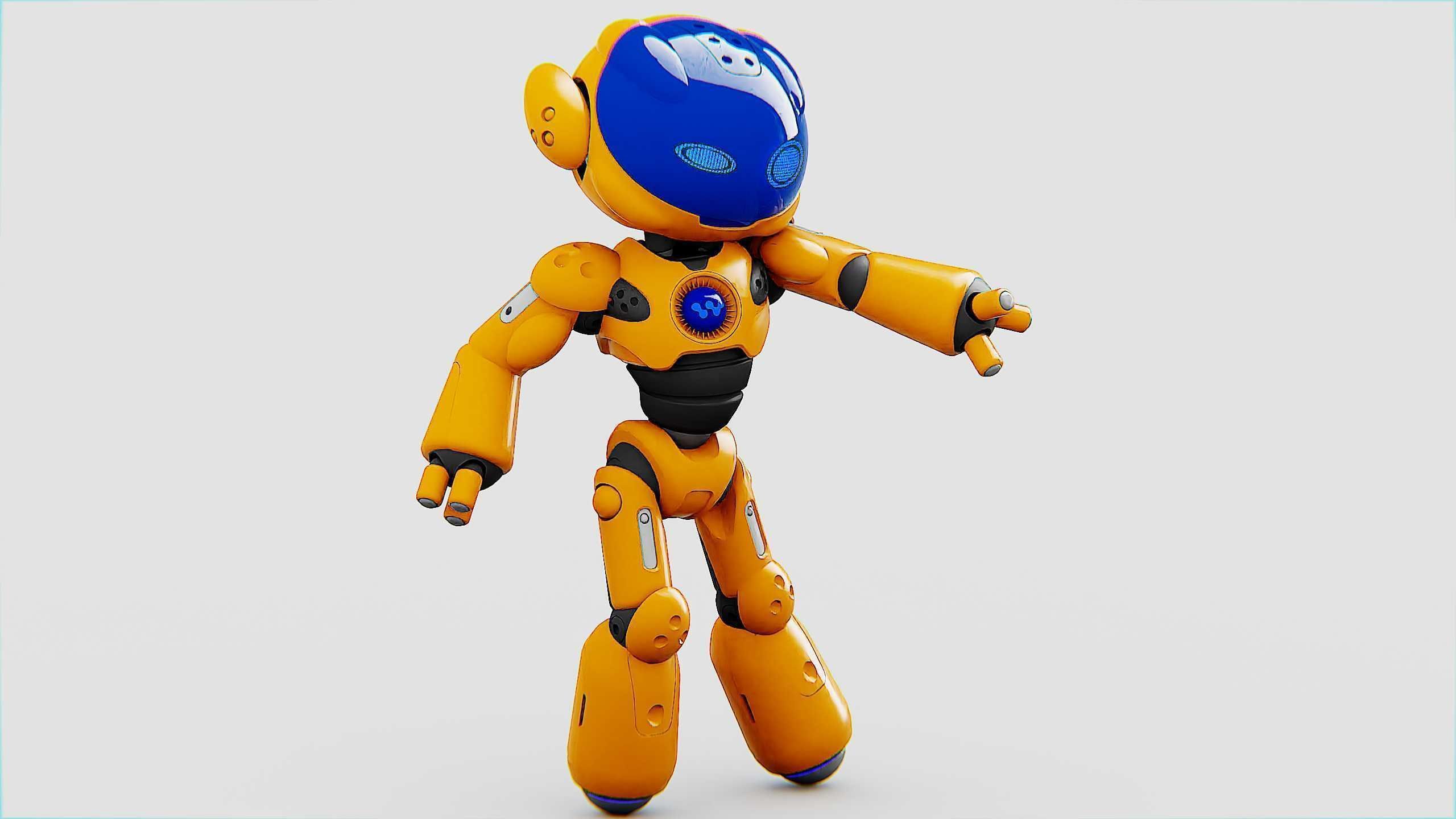 UTILITY BOT LORA Rigged for Unreal Engine - Unity - MIXAMO  3D model_18