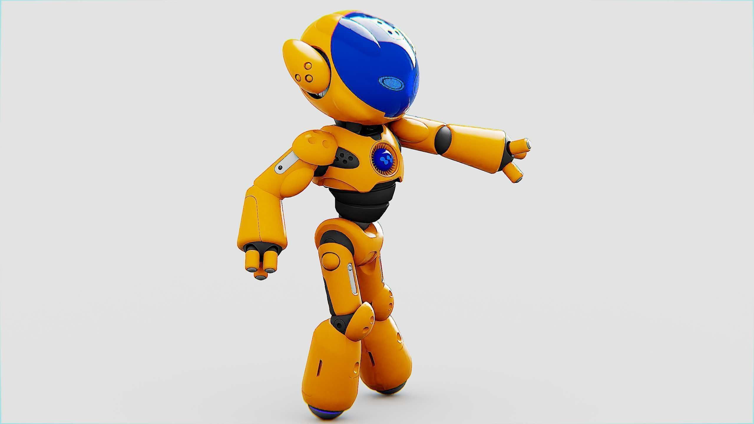 UTILITY BOT LORA Rigged for Unreal Engine - Unity - MIXAMO  3D model_17