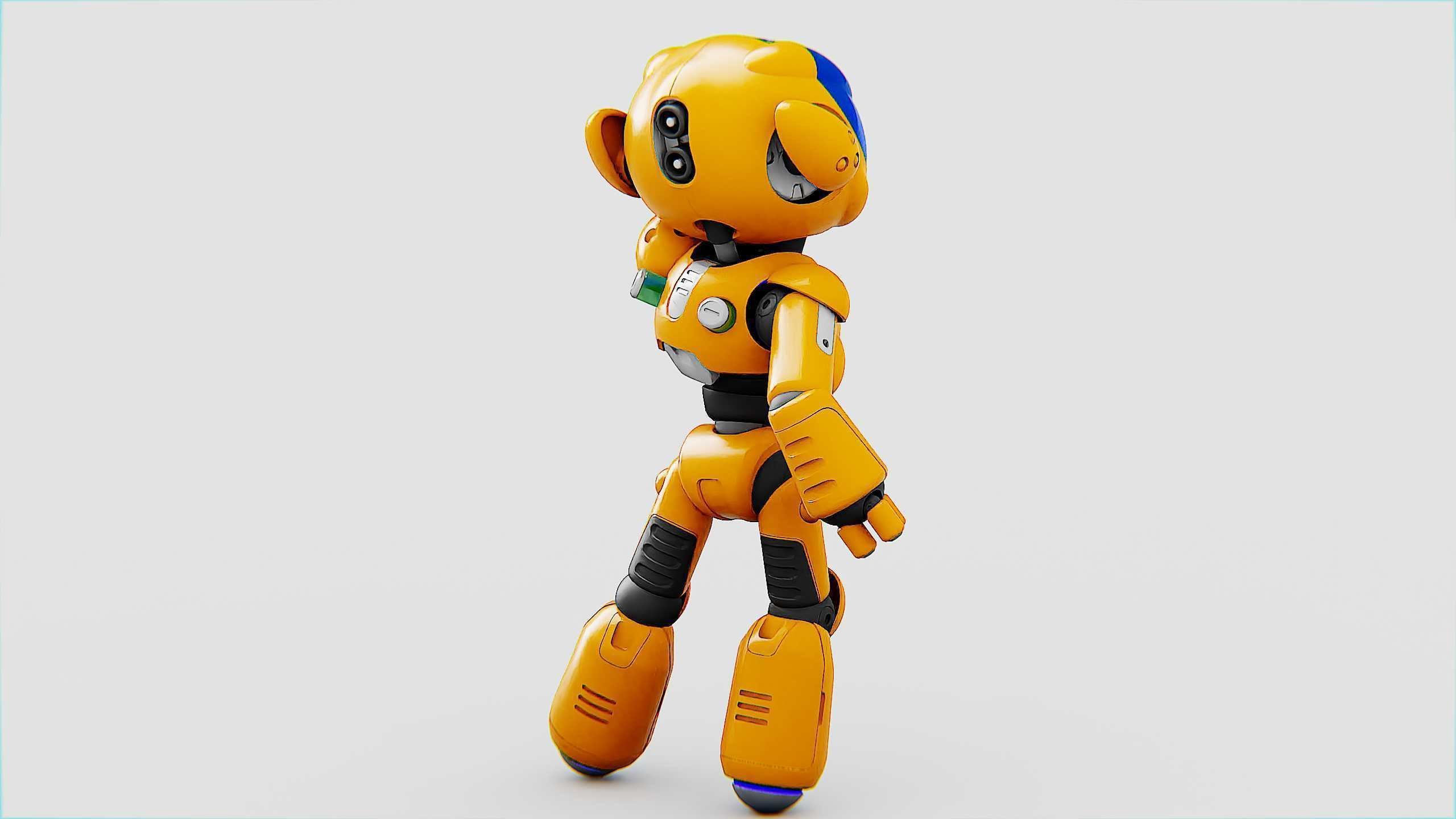 UTILITY BOT LORA Rigged for Unreal Engine - Unity - MIXAMO  3D model_12