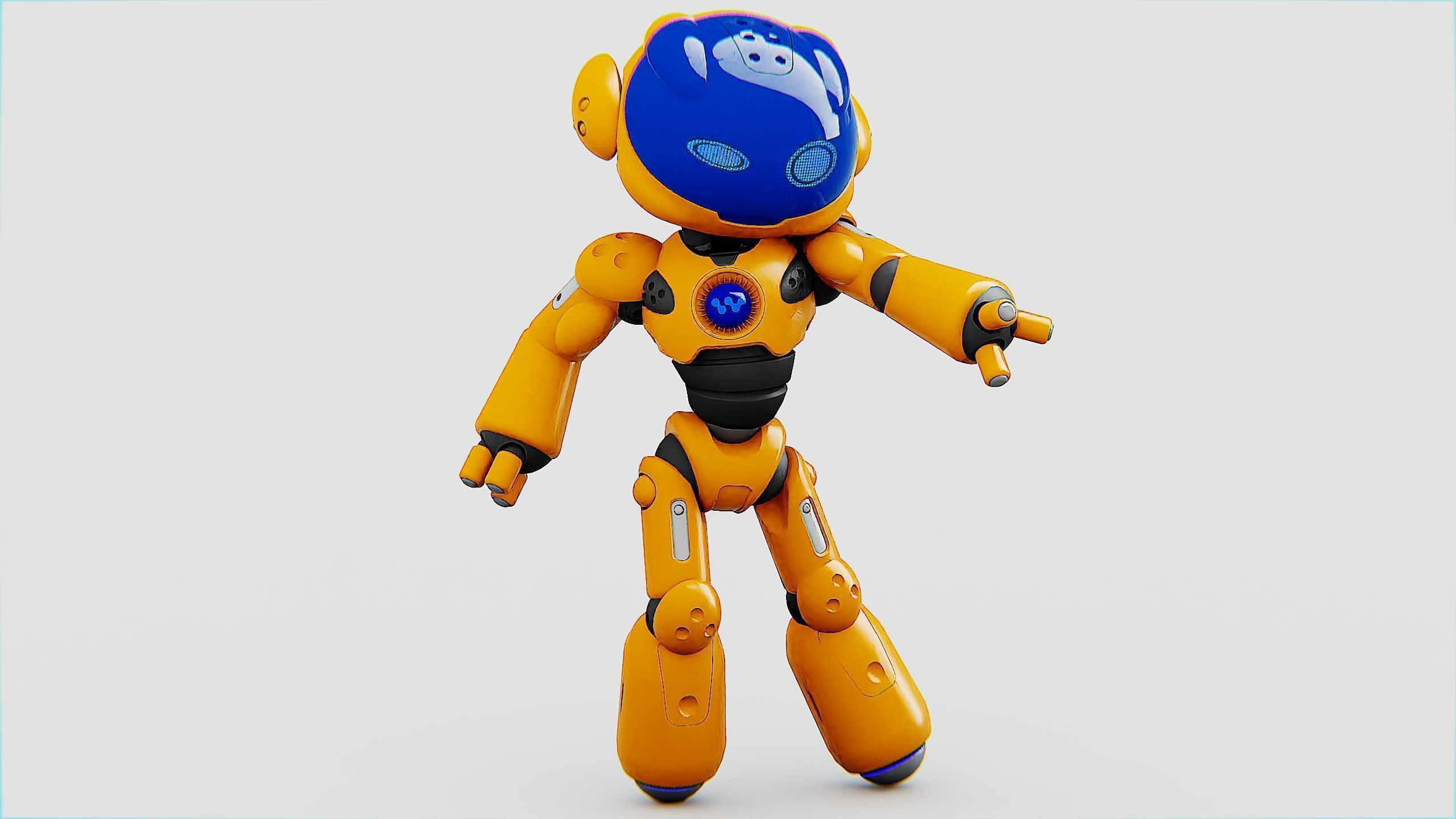 UTILITY BOT LORA Rigged for Unreal Engine - Unity - MIXAMO  3D model_19