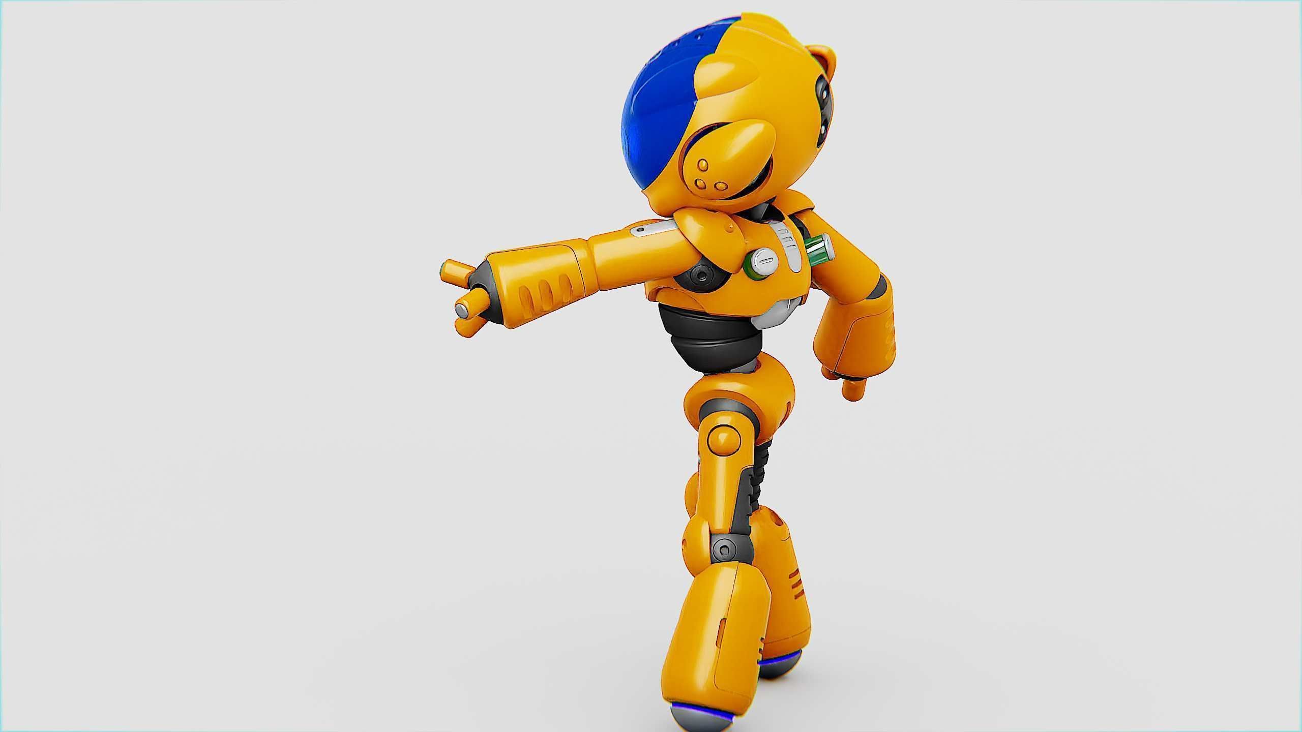 UTILITY BOT LORA Rigged for Unreal Engine - Unity - MIXAMO  3D model_6
