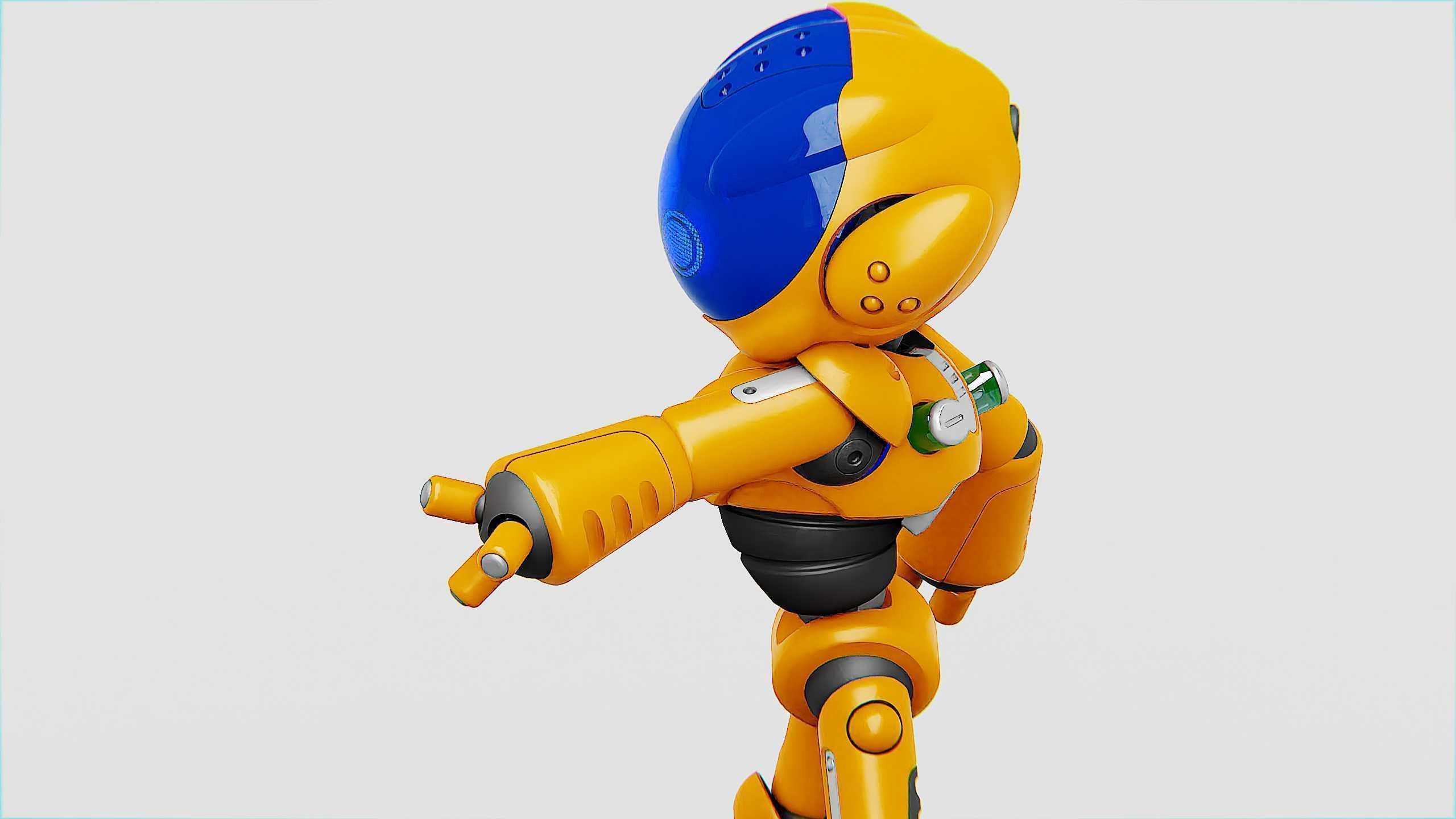 UTILITY BOT LORA Rigged for Unreal Engine - Unity - MIXAMO  3D model_22