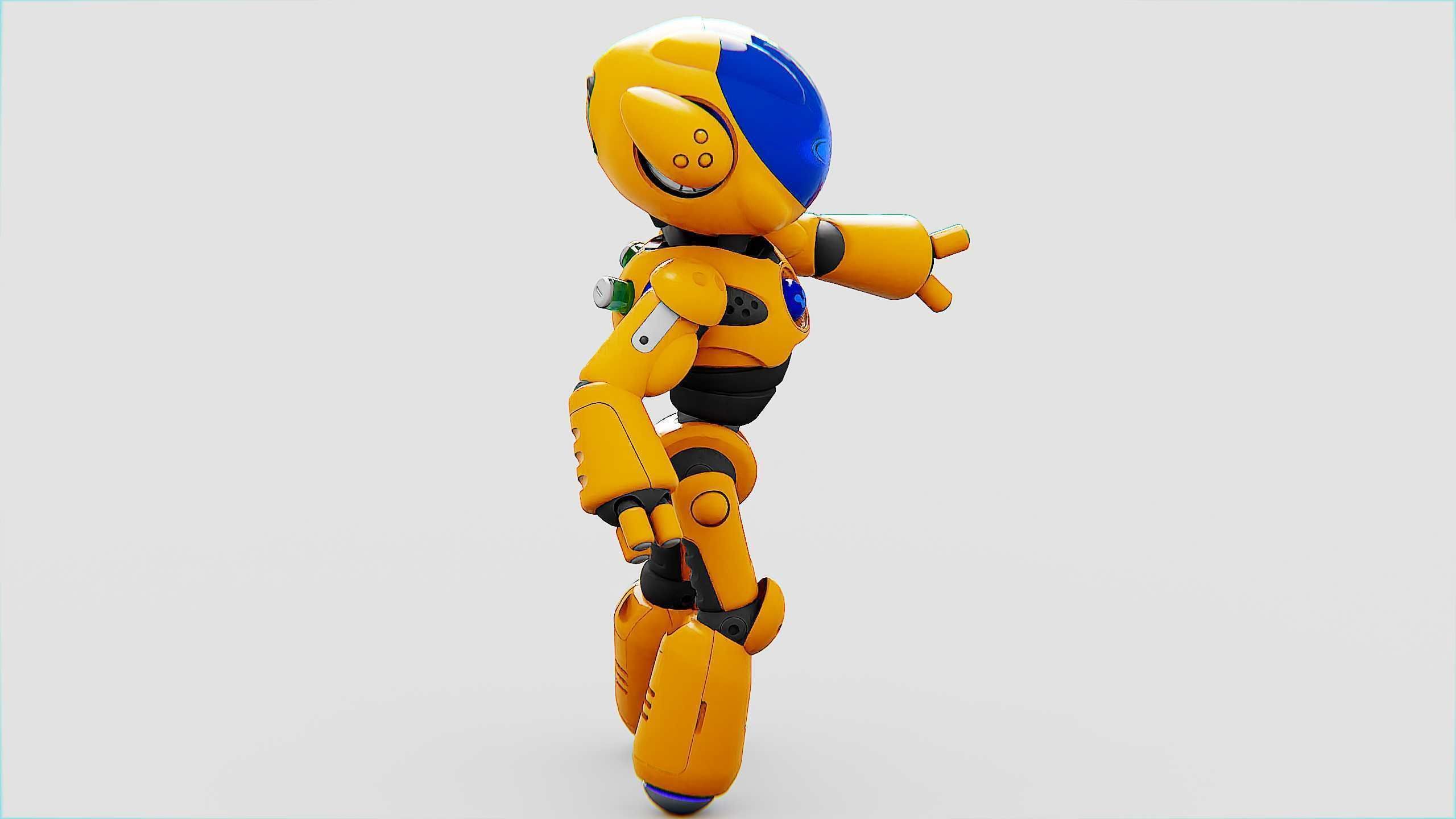 UTILITY BOT LORA Rigged for Unreal Engine - Unity - MIXAMO  3D model_15