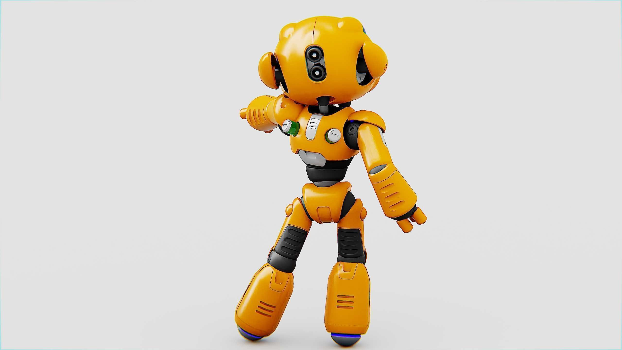 UTILITY BOT LORA Rigged for Unreal Engine - Unity - MIXAMO  3D model_11
