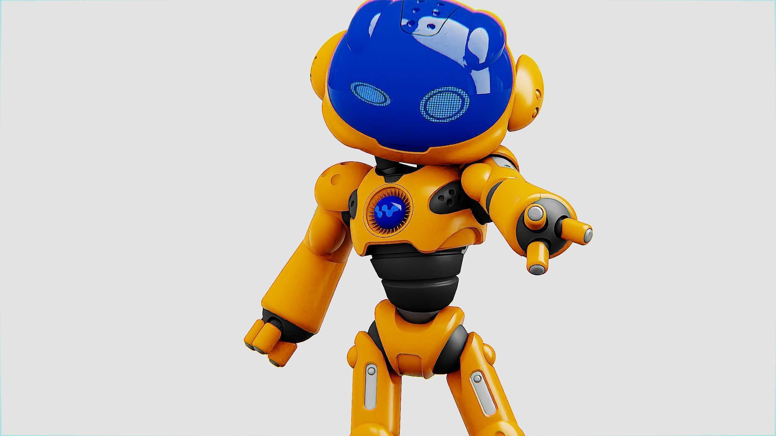UTILITY BOT LORA Rigged for Unreal Engine - Unity - MIXAMO  3D model_20