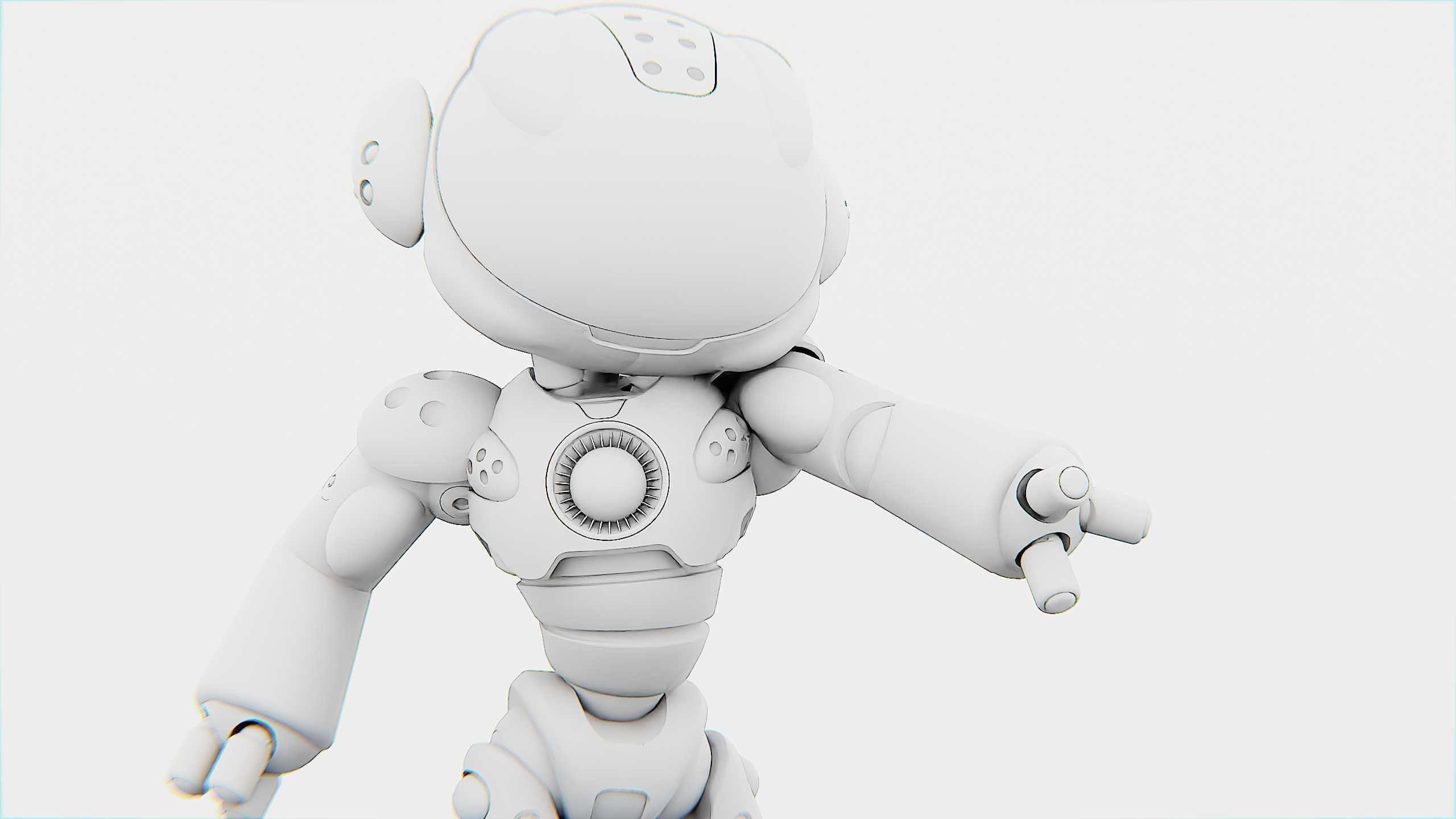 UTILITY BOT LORA Rigged for Unreal Engine - Unity - MIXAMO  3D model_34