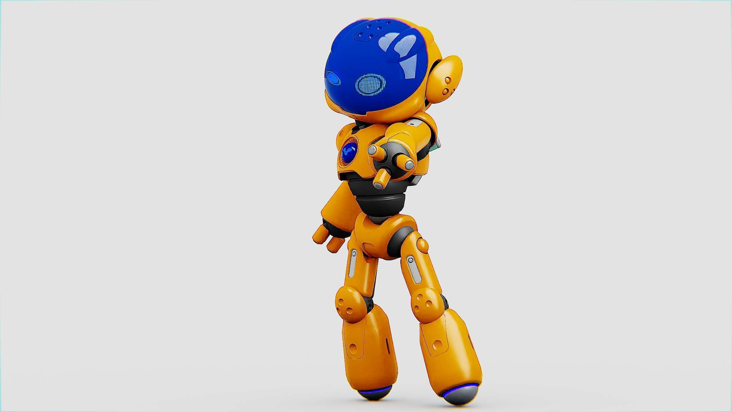 UTILITY BOT LORA Rigged for Unreal Engine - Unity - MIXAMO  3D model_2