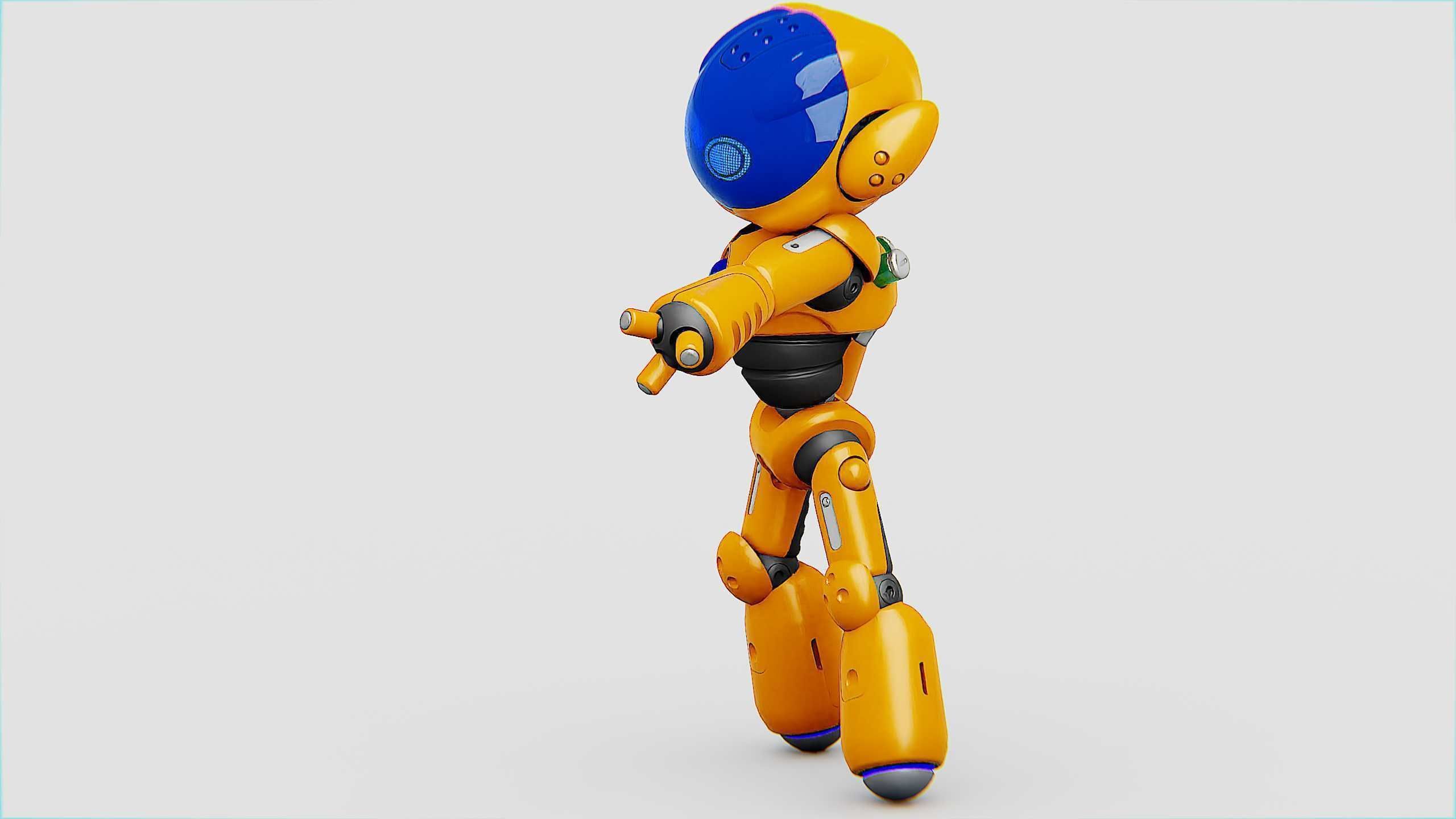 UTILITY BOT LORA Rigged for Unreal Engine - Unity - MIXAMO  3D model_4