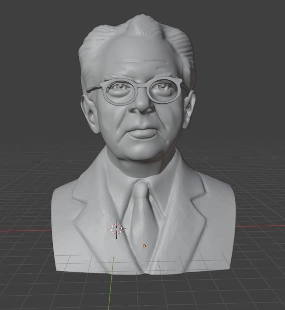 Rudolf Carnap 3D print model_1