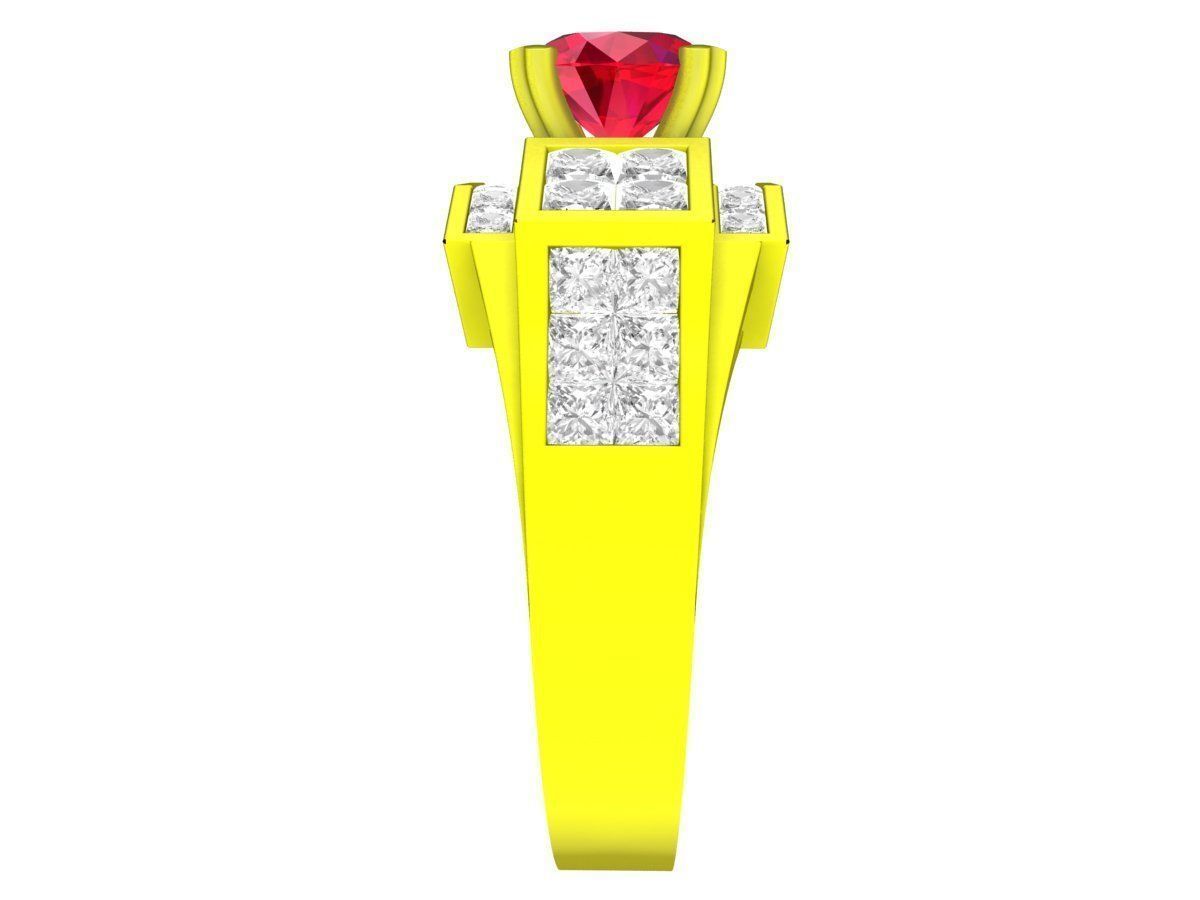 A5139 Luxury Diamond Fashion Women Ring 3D print model_4
