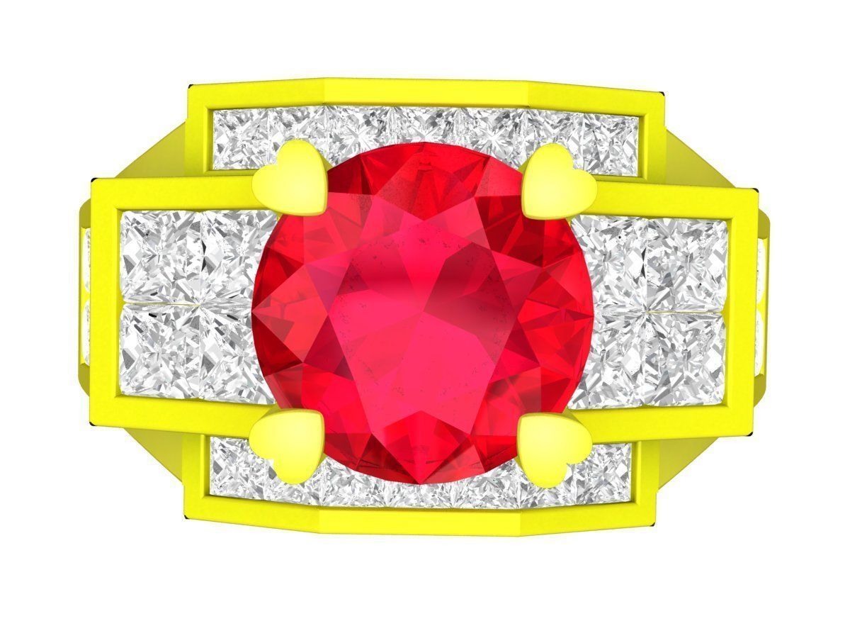 A5139 Luxury Diamond Fashion Women Ring 3D print model_2