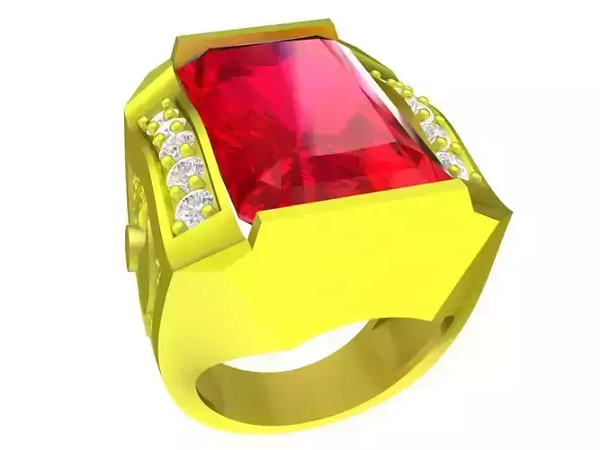 A5141 Luxury Diamond Fashion Men Ring