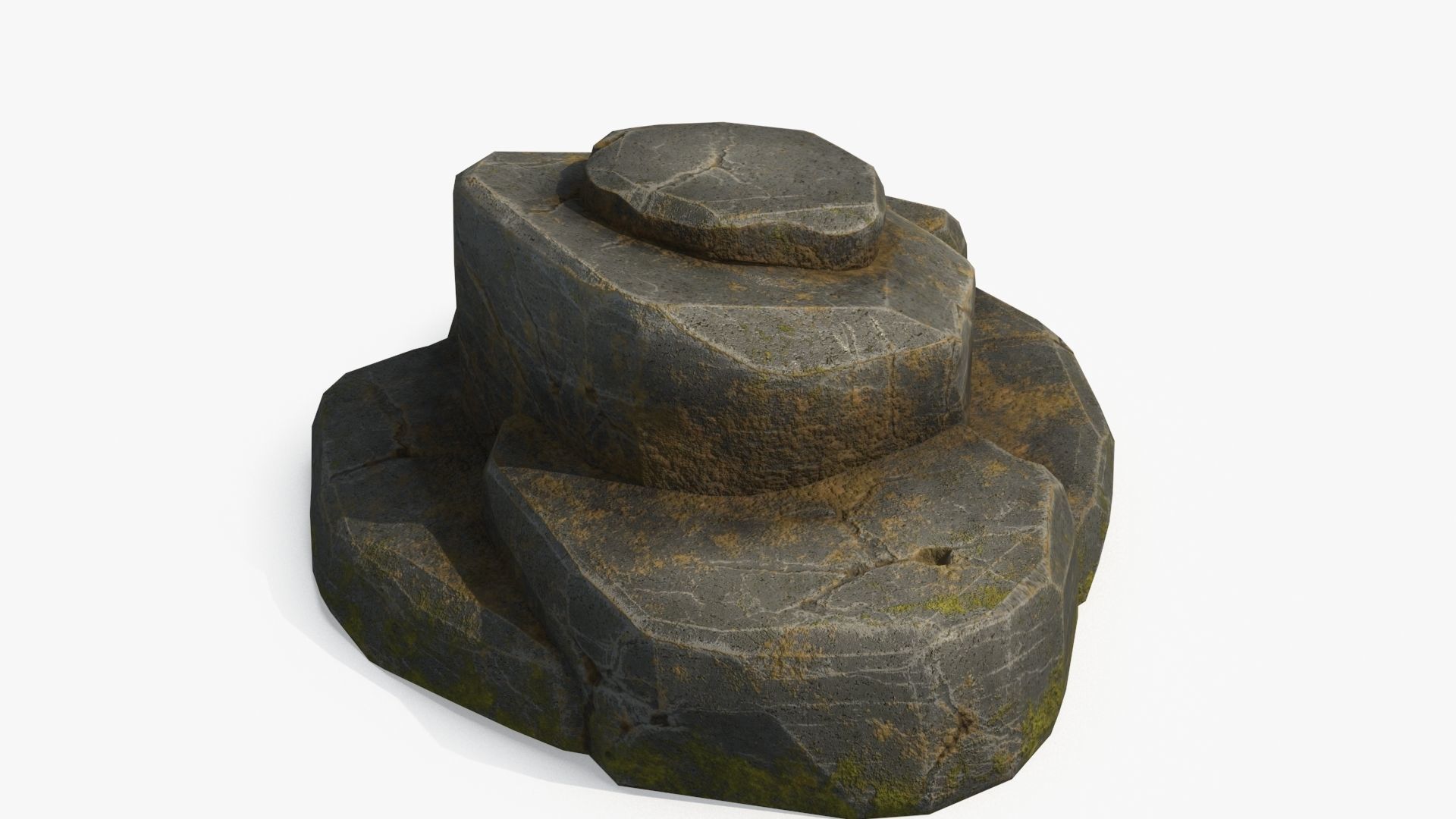 Stone v1 Low-poly 3D model_5