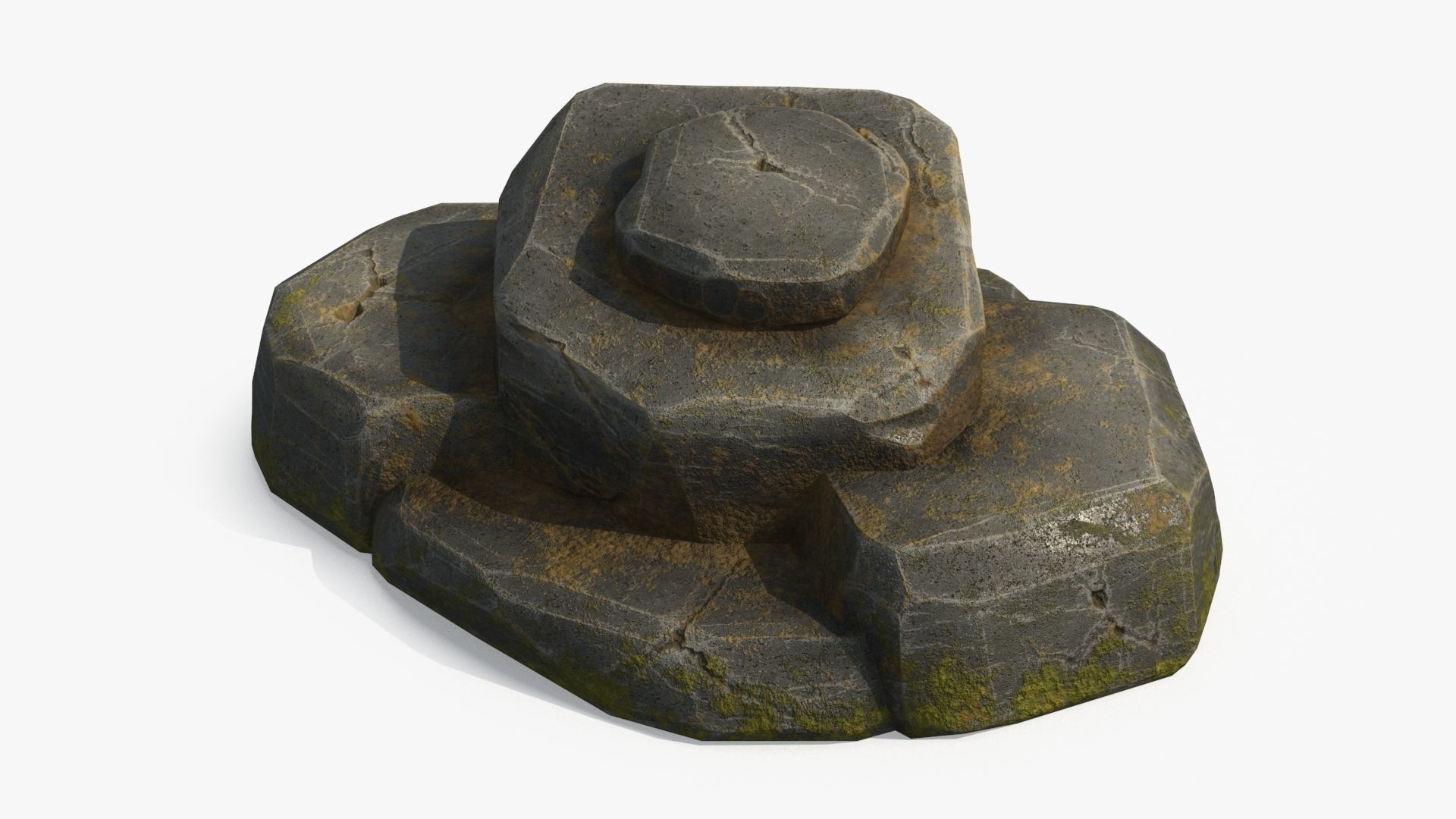 Stone v1 Low-poly 3D model_10