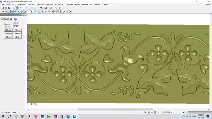 CNC gold-plated sculpted wooden frame pattern