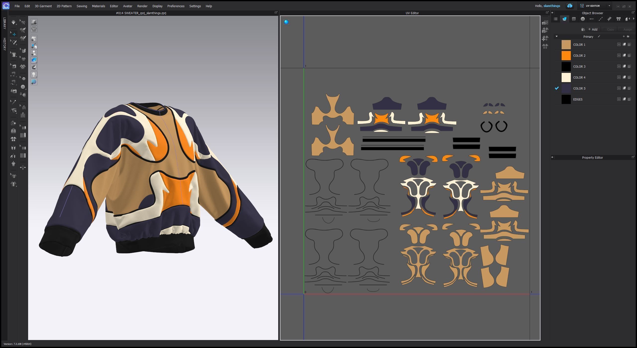 Streetwear Sweater Future Shapes 3D model_3