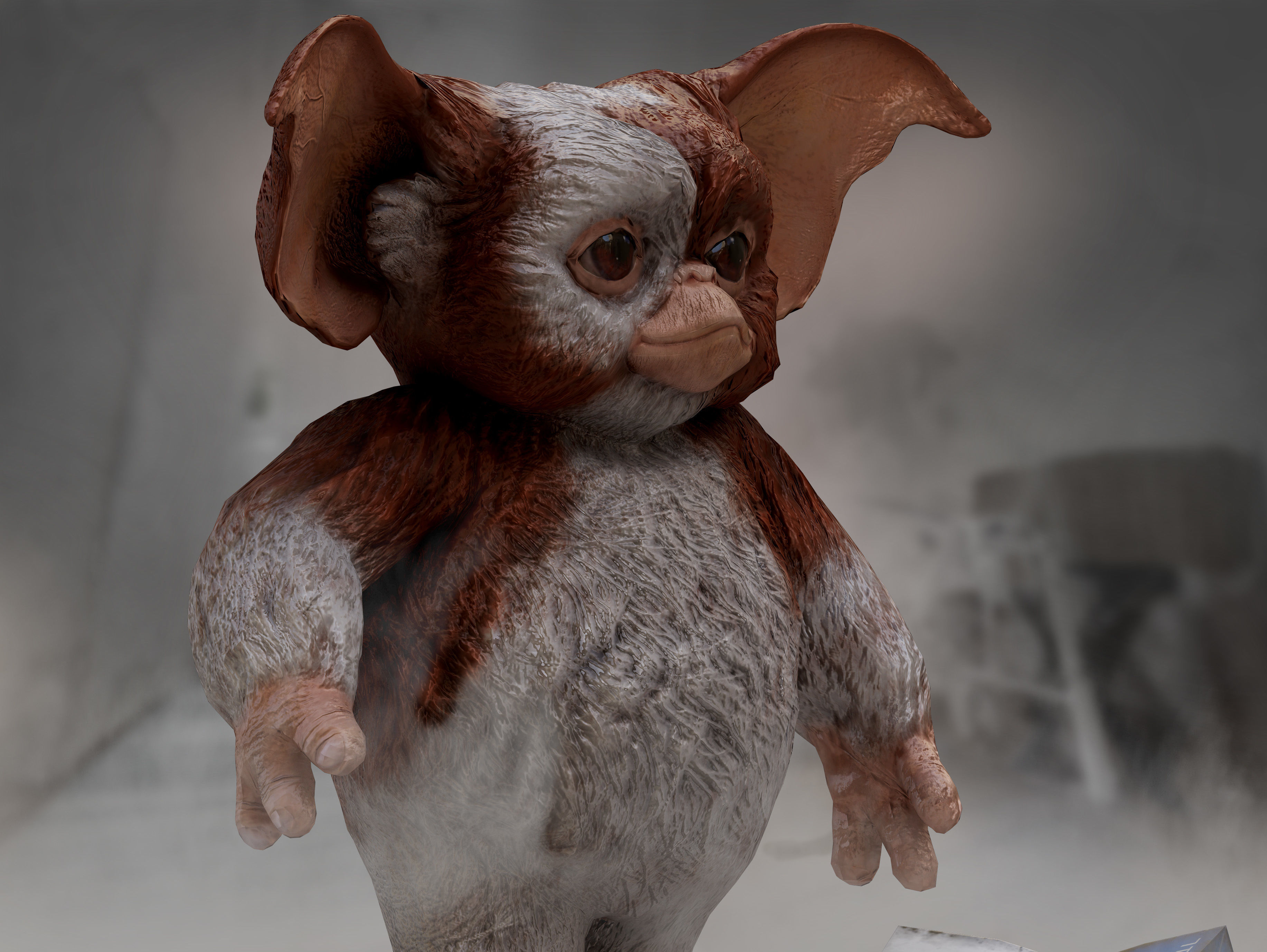 Gizmo from Gremlins Low-poly 3D model_6