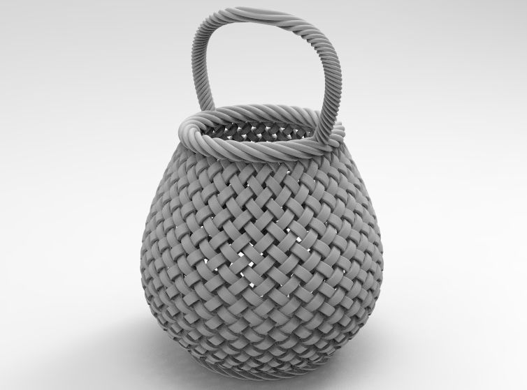 Traditional Basket-01 3D print model_56
