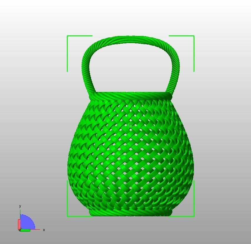 Traditional Basket-01 3D print model_37