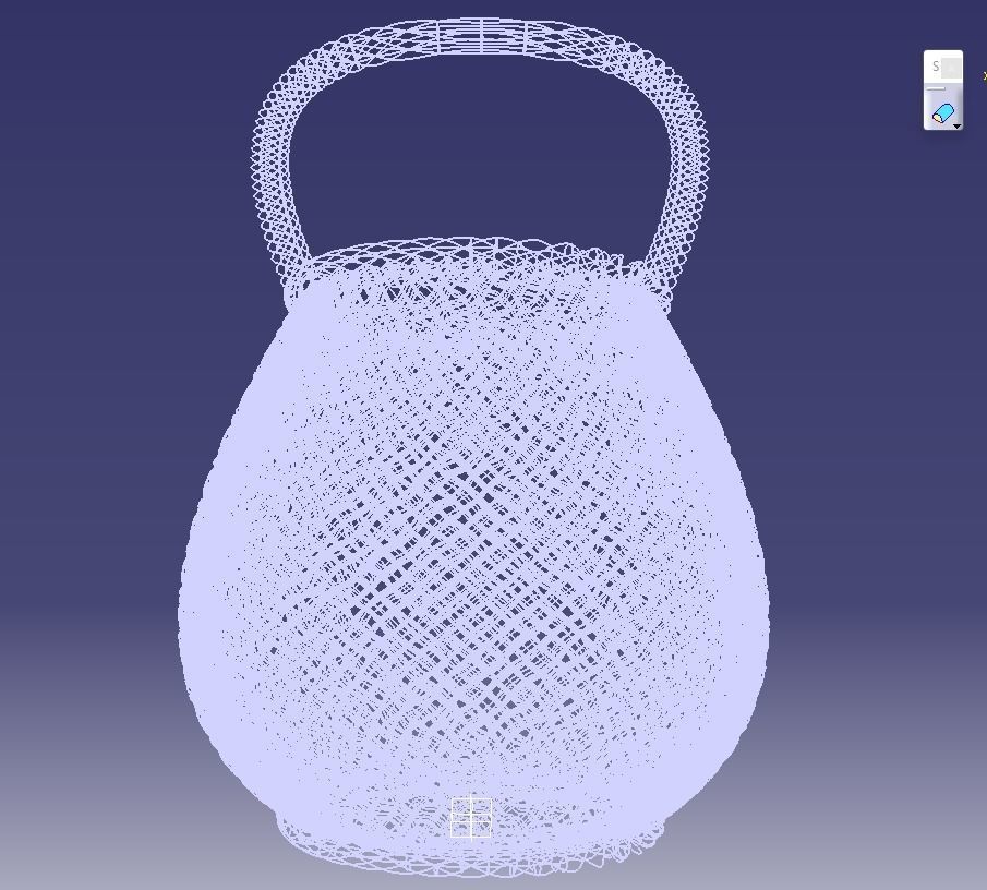 Traditional Basket-01 3D print model_26