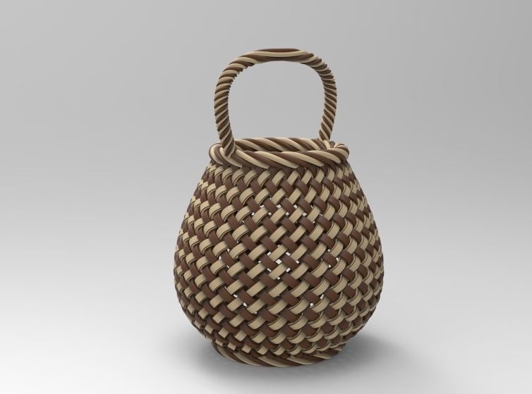 Traditional Basket-01 3D print model_69