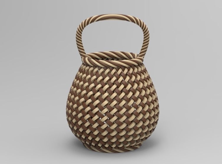 Traditional Basket-01 3D print model_72
