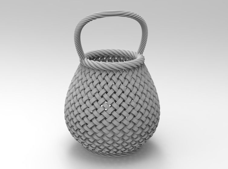 Traditional Basket-01 3D print model_67