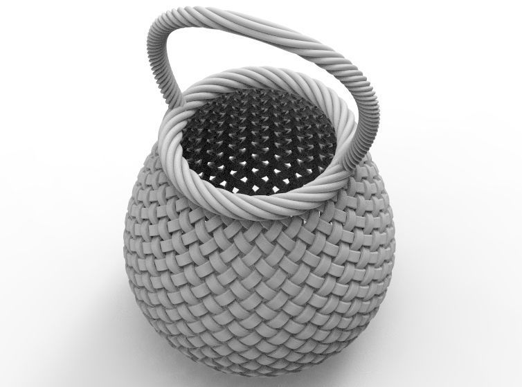 Traditional Basket-01 3D print model_57