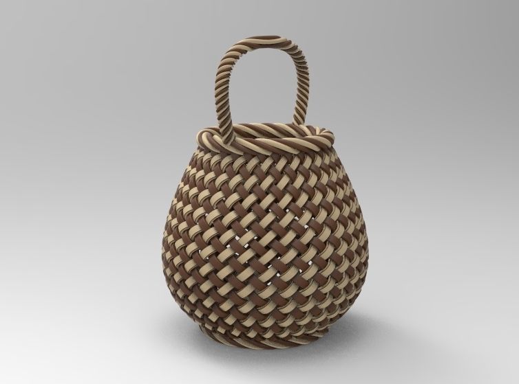 Traditional Basket-01 3D print model_70