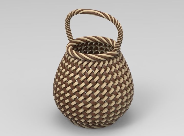 Traditional Basket-01 3D print model_75