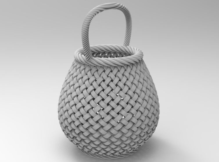 Traditional Basket-01 3D print model_55