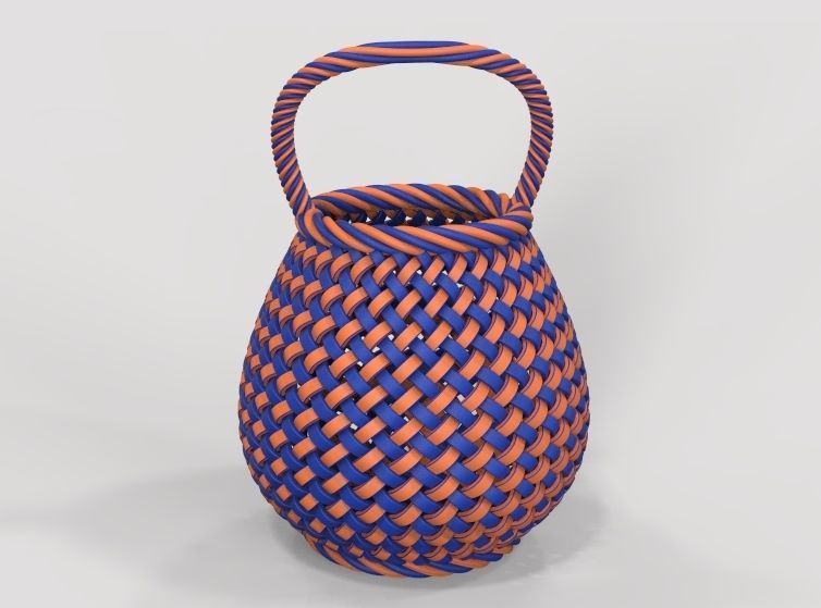 Traditional Basket-01 3D print model_28