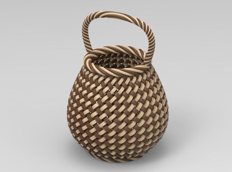 Traditional Basket-01 3D print model_74