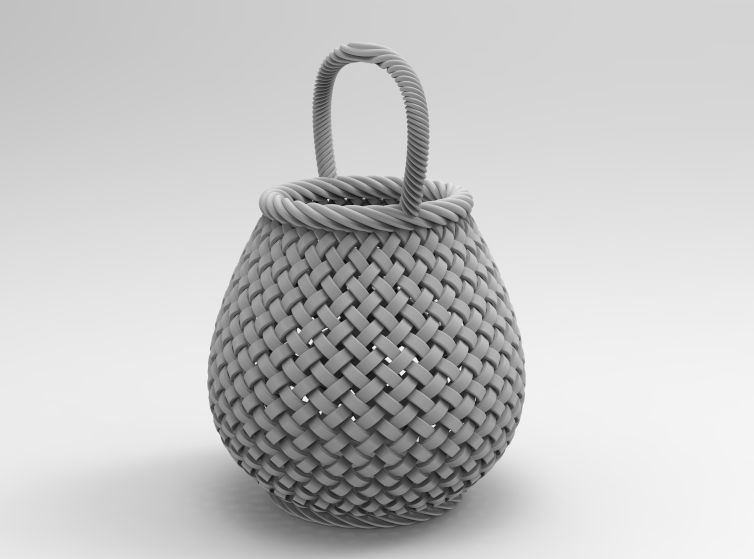 Traditional Basket-01 3D print model_52