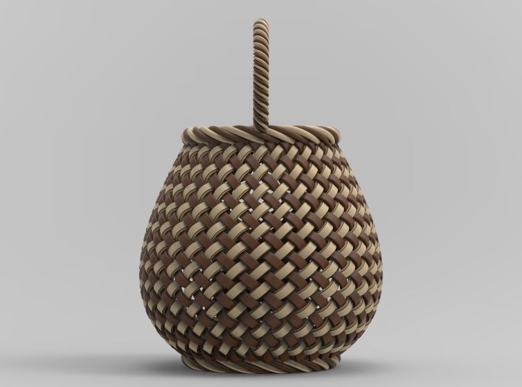 Traditional Basket-01 3D print model_76