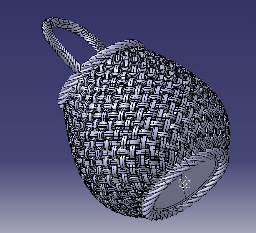 Traditional Basket-01 3D print model_20