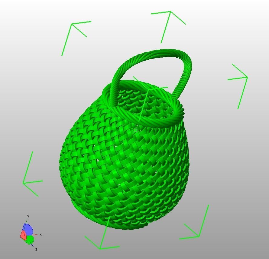Traditional Basket-01 3D print model_38