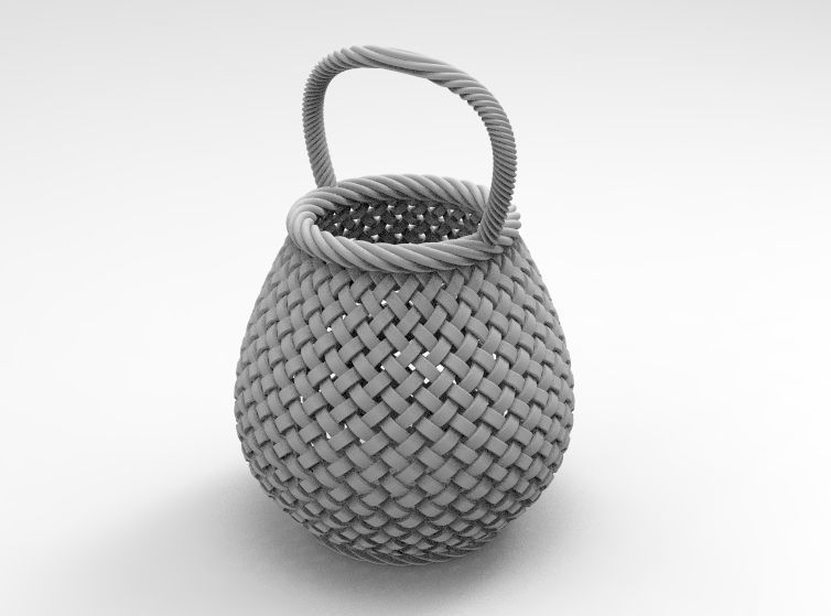 Traditional Basket-01 3D print model_53