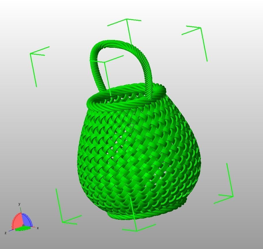 Traditional Basket-01 3D print model_36