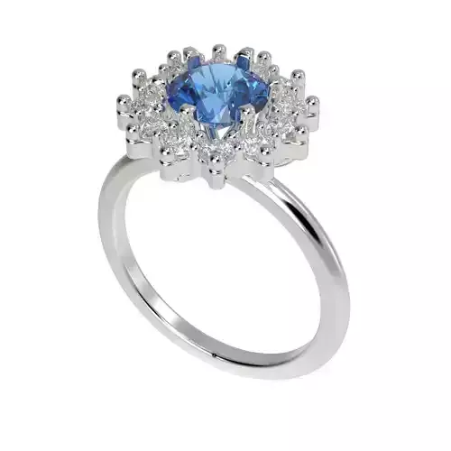 Flower Diamond Ring