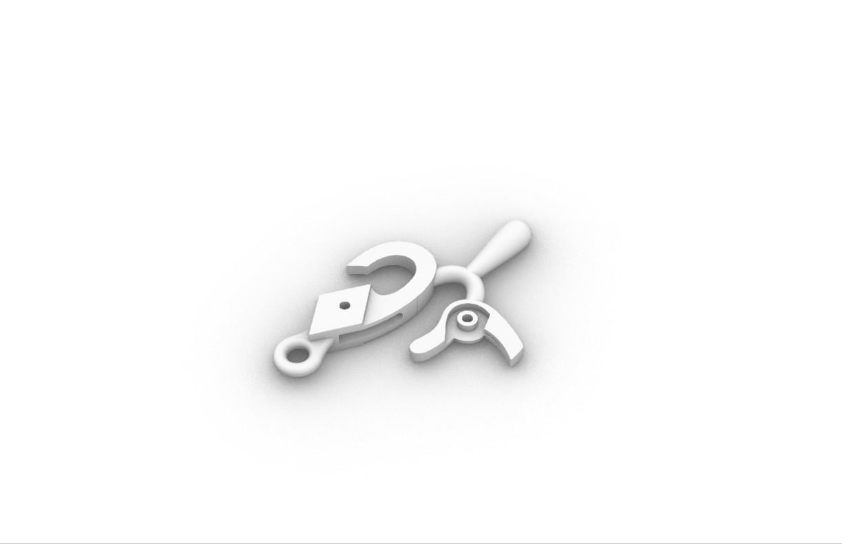 Lobster Clasp 3D print model_1