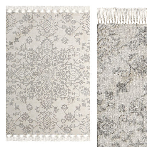 Rug Elias Grey By Benuta 3D model
