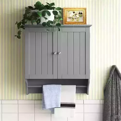 Caril Wall Mounted Bathroom Cabinet 3D model
