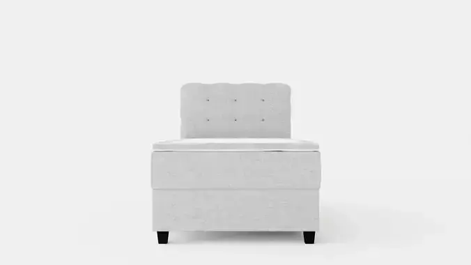 Royal Continental Bed With Storage 90x200 Light Gray