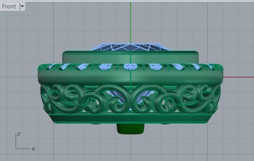 Pear Halo Pendant 3408 3D print model_5